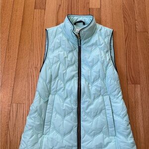 Vineyard Vines Blue Quilted Vest XS EUC